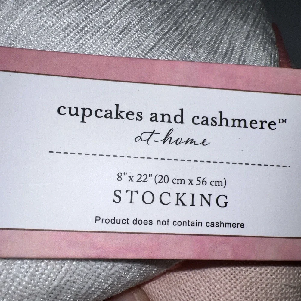 NWT CUPCAKES & CASHMERE NUTCRACKER CHRISTMAS Stocking Sugar Plum Fairy Pink